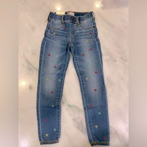 NWT SO embroidered star jeggings, girls size 8